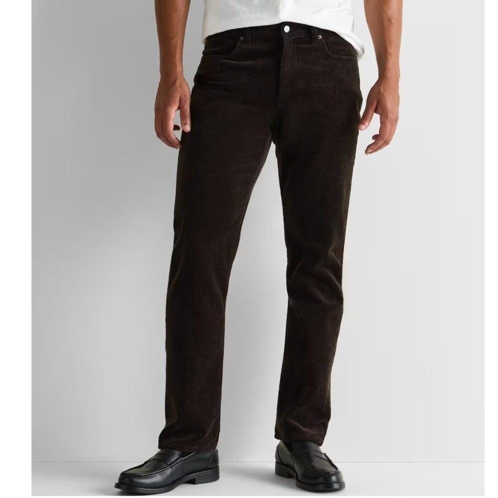 Quince Men's Espresso Brown Organic Stretch Corduroy 5-Pocket Pants 30x29